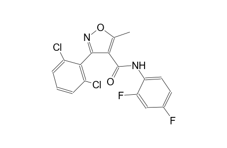 3-(2,6-dichlorophenyl)-N-(2,4-difluorophenyl)-5-methyl-4-isoxazolecarboxamide