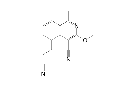 4-Cyano-5-(2-cyanoethyl)-1-methyl-3-methoxy-5,6-dihydroisoquinoline