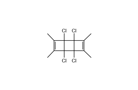 1,2,5,6-tetrachloro-3,4,7,8-tetramethyltricyclo[4.2.0.0^2^,^5]octa-3,7-diene