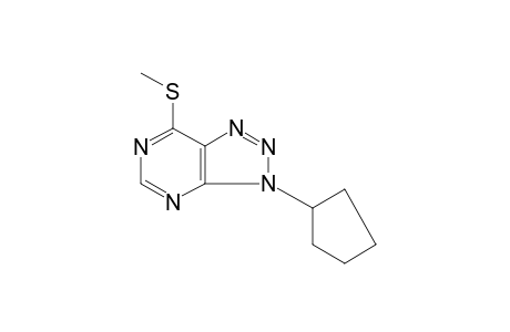 3-cyclopentyl-7-(methylthio)-3H-v-triazolo[4,5-d]pyrimidine