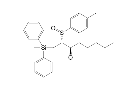 (2R)-1-(Methyldiphenylsilyl)-2-[(R)-p-tolylsulfinyl)-3-octanol