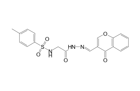 4-methyl-N-(2-oxo-2-{(2E)-2-[(4-oxo-4H-chromen-3-yl)methylene]hydrazino}ethyl)benzenesulfonamide