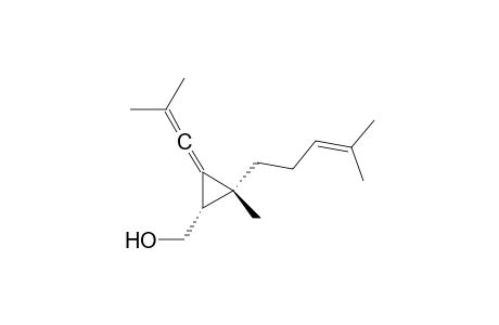Cyclopropanemethanol, 2-methyl-2-(4-methyl-3-pentenyl)-3-(2-methyl-1-propenylidene)-, cis-