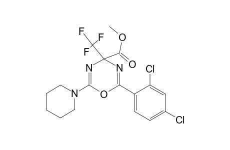 2-(2,4-Dichloro-phenyl)-6-piperidin-1-yl-4-trifluoromethyl-4H-[1,3,5]oxadiazine-4-carboxylic acid methyl ester