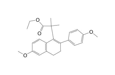 ETHYL-2-METHYL-2-[6'-METHOXY-2'-(PARA-METHOXYPHENYL)-3',4'-DIHYDRONAPHTHALEN-1'-YL]-PROPANOATE