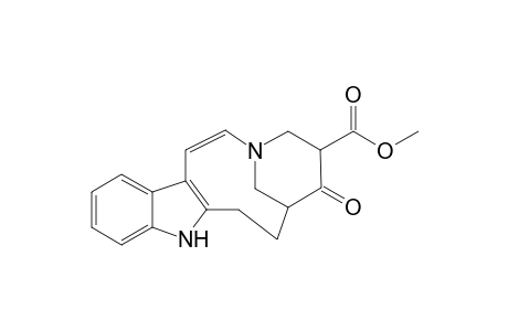 16-carbomethoxydesethyl-15-oxo-20,21-didehydro-cleavamine