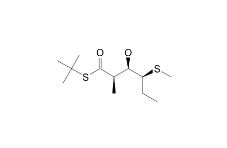 2-METHYL-3-HYDROXY-4-(METHYLTHIO)-HEXANOIC-ACID-S-(1,1-DIMETHYLETHYL)-THIOESTER,ISOMER-#C