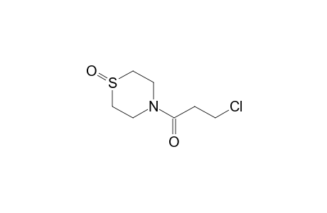 3-Chloranyl-1-(1-oxidanylidene-1,4-thiazinan-4-yl)propan-1-one