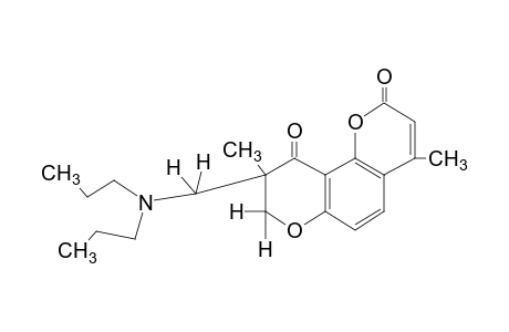 8,9-dihydro-4,9-dimethyl-9-[(dipropylamino)methyl]-2H,10H-benzo[1,2-b:3,4-b']dipyran-2,10-dione