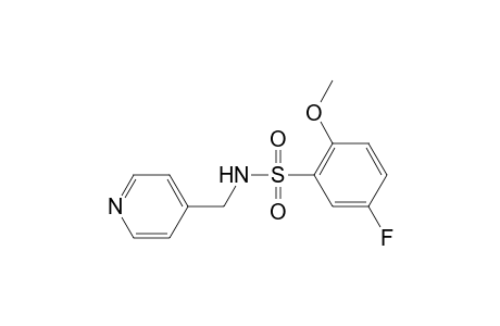 Benzenesulfonamide, 5-fluoro-2-methoxy-N-(4-pyridinylmethyl)-