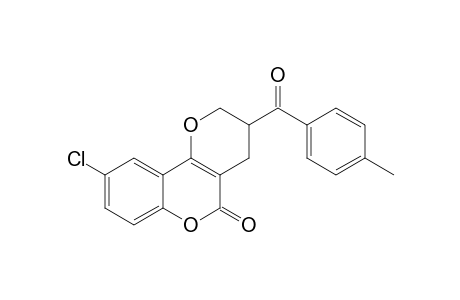 3-(4-METHYLBENZOYL)-9-CHLORO-3,4-DIHYDRO-2H,5H-1-BENZOPYRANO-[4,3-B]-PYRAN-5-ONE