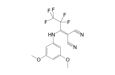 2-[1-(3,5-Dimethoxy-phenylamino)-2,2,3,3,3-pentafluoro-propylidene]-malononitrile