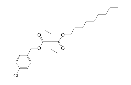 Diethylmalonic acid, 4-chlorobenzyl nonyl ester