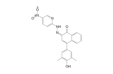 1,2-Naphthalenedione, 4-(4-hydroxy-3,5-dimethylphenyl)-, 2-[2-(5-nitro-2-pyridinyl)hydrazone]-