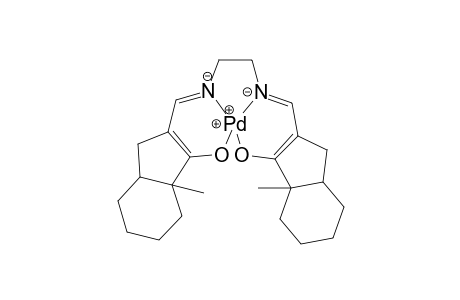 N,N'-bis[ (1-Methylbicyclo[4.3.0]non-8-ene-8-methylene )-1,2-ethylenediimine-9-oxy]-palladium (II) complexe