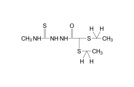 1-[BIS(ETHYLTHIO)ACETYL]-4-METHYL-3-THIOSEMICARBAZIDE