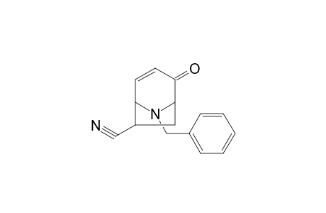 8-BENZYL-2-OXO-8-AZABICYCLO-[3.2.1]-OCT-3-ENE-6-ENDO-CARBONITRILE