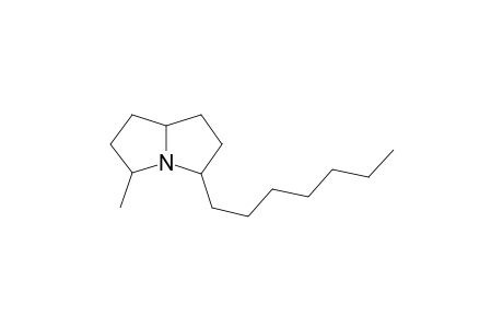 3-BETA-HEPTYL-2,3,5,6,7,7A-BETA-HEXAHYDRO-5-BETA-METHYL-1H-(N(15))-PYRROLIZINE