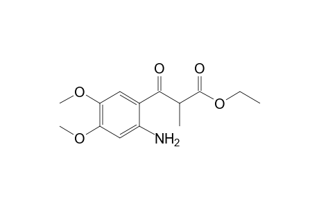 Ethyl 2-(4',5'-dimethoxy-2'-aminobenzoyl)propionate