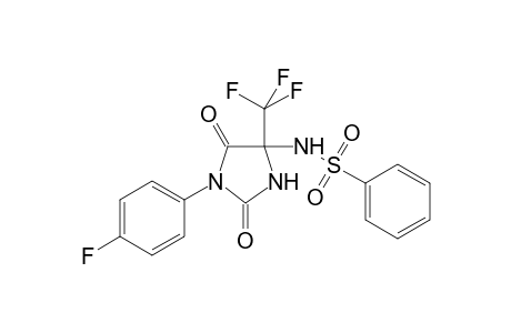 N-[1-(4-fluorophenyl)-2,5-bis(oxidanylidene)-4-(trifluoromethyl)imidazolidin-4-yl]benzenesulfonamide