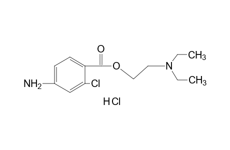 4-amino-2-chlorobenzoic acid, 2-(diethylamino)ethyl ester, monohydrochloride