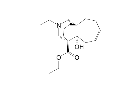 Ethyl (1S*,7S*,8R*)-10-ethyl-7-hydroxy-10-azatricyclo[6.3.3.0(1,7)]tetradec-4-ene-8-carboxylate