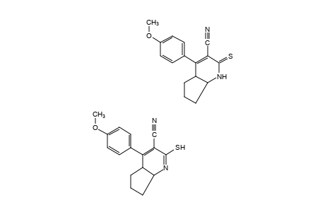 6,7-dihydro-2-mercapto-4-(p-methoxyphenyl)-5H-1-pyrindine-3-carbonitrile