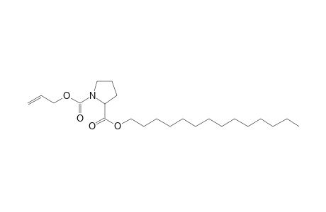 L-Proline, N-allyloxycarbonyl-, tetradecyl ester