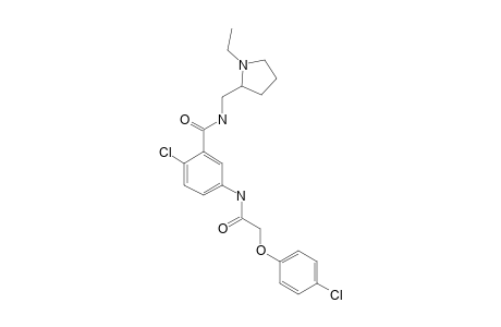 4'-chloro-2-(p-chlorophenoxy)-3'-{[(1-ethyl-2-pyrrolidinyl)methyl]carbamoyl}acetanilide