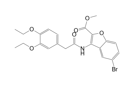 5-Bromo-3-[[2-(3,4-diethoxyphenyl)-1-oxoethyl]amino]-2-benzofurancarboxylic acid methyl ester