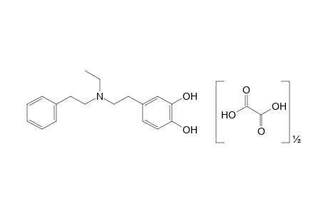 4-[2-(ethylphenethylamino)ethyl]pyrocatechol, oxalate (2:1) (salt)