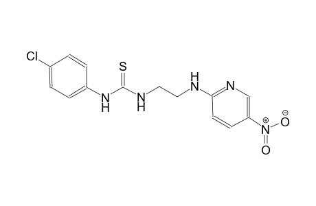 thiourea, N-(4-chlorophenyl)-N'-[2-[(5-nitro-2-pyridinyl)amino]ethyl]-