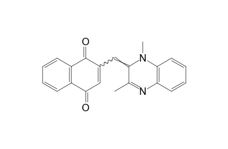 2-[(1,2-dihydro-1,3-dimethyl-2-quinoxalinylidene)methyl]-1,4-naphthoquinone