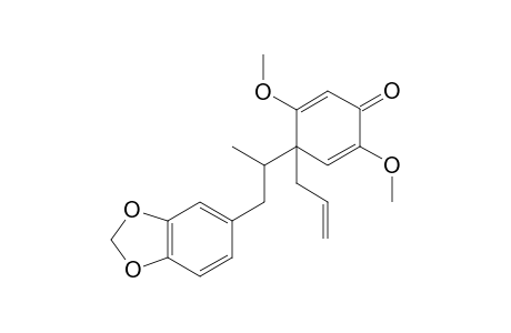 (8R,1'S or 8S,1'R)-4-[2-(1,3-Benzodioxolo-5-yl)-1-methylethyl]-2,5-dimethoxy-4-(2-propenyl)-2,5-cyclohexadienone