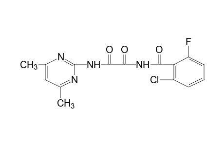 N-(2-chloro-6-fluorobenzoyl)-N'-(4,6-dimethyl-2-pyrimidinyl)oxamide
