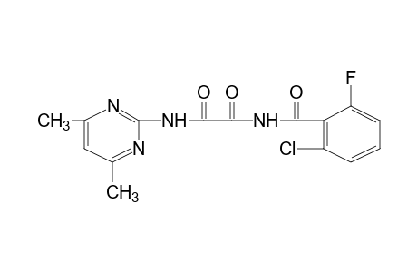 N-(2-chloro-6-fluorobenzoyl)-N'-(4,6-dimethyl-2-pyrimidinyl)oxamide