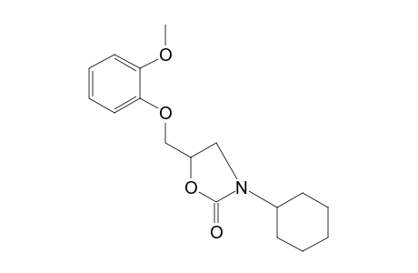 3-Cyclohexyl-5-[(o-methoxyphenoxy)methyl]-2-oxazolidinone