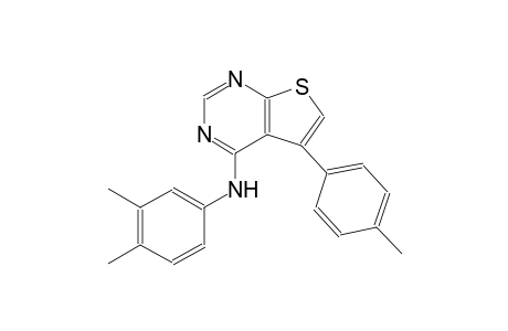 thieno[2,3-d]pyrimidin-4-amine, N-(3,4-dimethylphenyl)-5-(4-methylphenyl)-