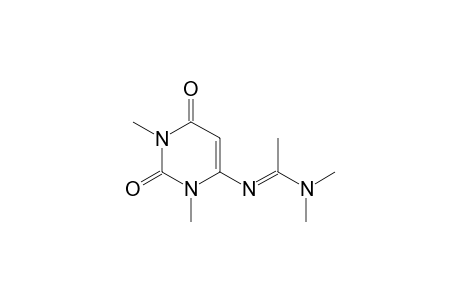 6-[1'-Aza-2'-(N,N-dimethylamino)prop-1'-enyl]-1,3-dimethyluracil