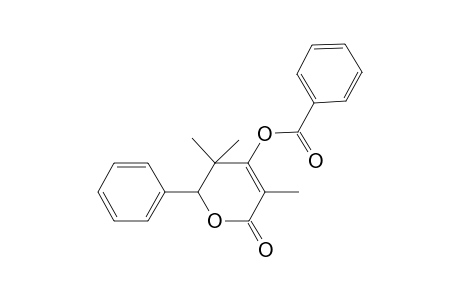 Benzoic acid, 3,3,5-trimethyl-6-oxo-2-phenyl-3,6-dihydro-2H-pyran-4-yl ester