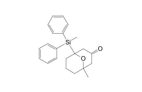 1-Methyl-5-(methyldiphenylsilyl)-9-oxabicyclo[3.3.1]nonan-3-one