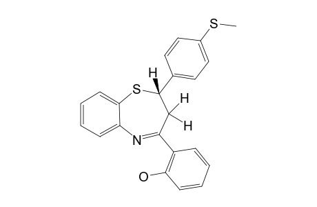 (S)-4-(2-Hydroxyphenyl)-2-(4-methylthiophenyl)-2,3-dihydro-1,5-benzothiazepine