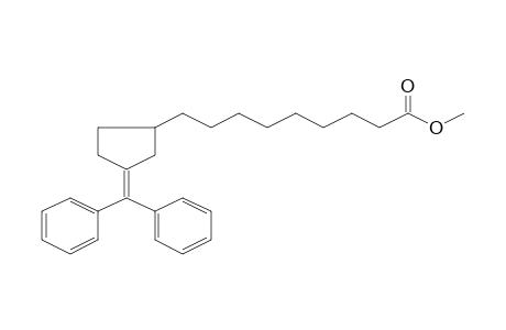 Nonanoic acid, 9-[3-(diphenylmethylene)cyclopentyl]-, methyl ester