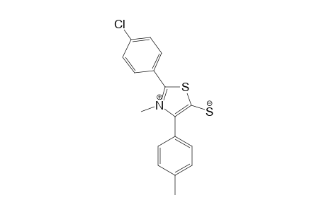 MESOIONIC-2-(PARA-CHLOROPHENYL)-3-METHYL-4-(PARA-TOLYL)-1,3-THIAZOLIUM-5-THIOLATE