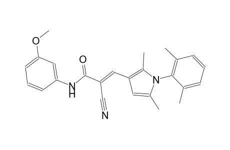 (2E)-2-cyano-3-[1-(2,6-dimethylphenyl)-2,5-dimethyl-1H-pyrrol-3-yl]-N-(3-methoxyphenyl)-2-propenamide