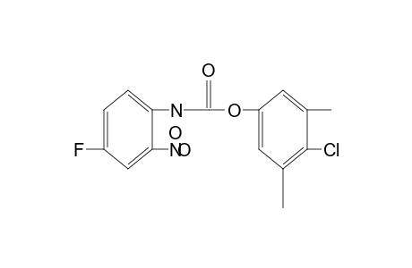 4-fluoro-2-nitrocarbanilic acid, 4-chloro-3,5-xylyl ester