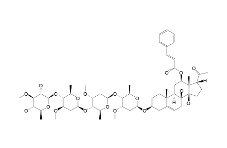 IKEMAGENIN-3-O-BETA-D-THEVETOPYRANOSYL-(1->4)-BETA-D-OLEANDROPYRANOSYL-(1->4)-BETA-D-CYMAROPYRANOSYL-(1->4)-BETA-D-CYMAROPYRANOSIDE