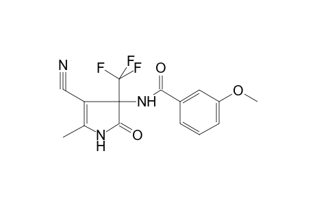 Benzamide, N-(4-cyano-5-methyl-2-oxo-3-trifluoromethyl-2,3-dihydro-1H-pyrrol-3-yl)-3-methoxy-