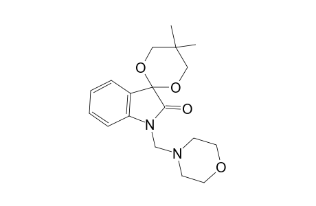 2H-Indol-2-one, 1,3-dihydro-1-morpholinomethyl-3,2'-spiro-(5,5-dimethyl-1,3-dioxane)-