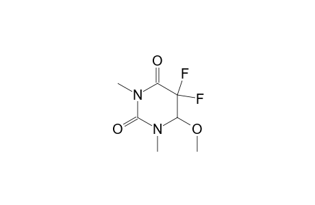 2,4(1H,3H)-Pyrimidinedione, 5,5-difluorodihydro-6-methoxy-1,3-dimethyl-, (.+-.)-